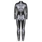 Remimi Kids Girls Halloween Skeleton Bodysuit Party Scary Cosplay Boys 3D Print Bone Skull Bodysuit Outfit Diamond L