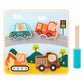 Jazzy Pearls Wooden Puzzle Montessori Toy Early Learning Educational Toys Transportation|Toys & Hobbies | Educational|1Set Match