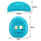 Inflatable Baby Swimming Pool Floats With Removable Sun Protection Canopy, Toddler Floaties With Seat And Handle, No Flip Over Baby Boat Swim Floats For Age Of 6-36 Months, With Hand Pump, Storage Bag