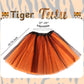 Luxtacular Tiger Costume Set Tiger Accessories Ears Headband Nose Bow Tie Tail Tutu For Women Men Cosplay Birthday Halloween Chr
