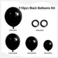 FOTIOMRG Black Balloon Garland Arch Kit - 110pcs Latex Balloons in Various Sizes for Birthday, Graduation, Baby Shower Decorations