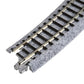 Kato USA Model Train Products Unitrack, 315mm (12 3/8'') Radius 15-Degree Curve Track (4-Piece)