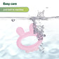 Haakaa Silicone Baby Teether - Rabbit Ear Frozen Teething Toy For Babies 3-6 Months- Cold Teething Relief - Bpa Free Silicone-Pi