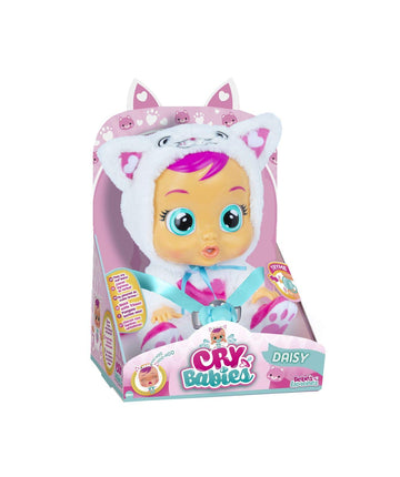 Cry Babies Daisy | Interactive Baby Doll Crying Real Tears With Pyjama - Toys & Lifelike Baby Doll For Kids +18 Months