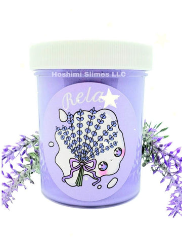 Aromatherapy Relax Lavender Handmade Scented Butter Slime 4Oz - Hoshimi Slimes