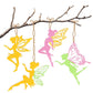 BOIKOKY 12 Pack Pre-Packaged Fairy Party Favors, Wooden Fairy Cutouts with Hanging Hole & Painting Kits for Girls, Magical DIY C