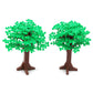 Large Trees City Building Block Compatible With Major Brand - Classic Bricks Pieces And Parts Toy Set 6.7Inch Height Botanical Forest Garden Plant Accessories (2Pcs)