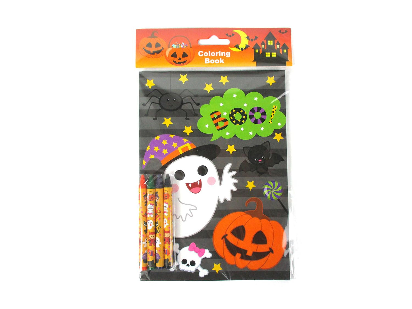TINYMILLS Halloween Coloring Books for Kids with 12 Coloring Books and 48 Crayons, Halloween Party Favors, Halloween Prizes, Hal