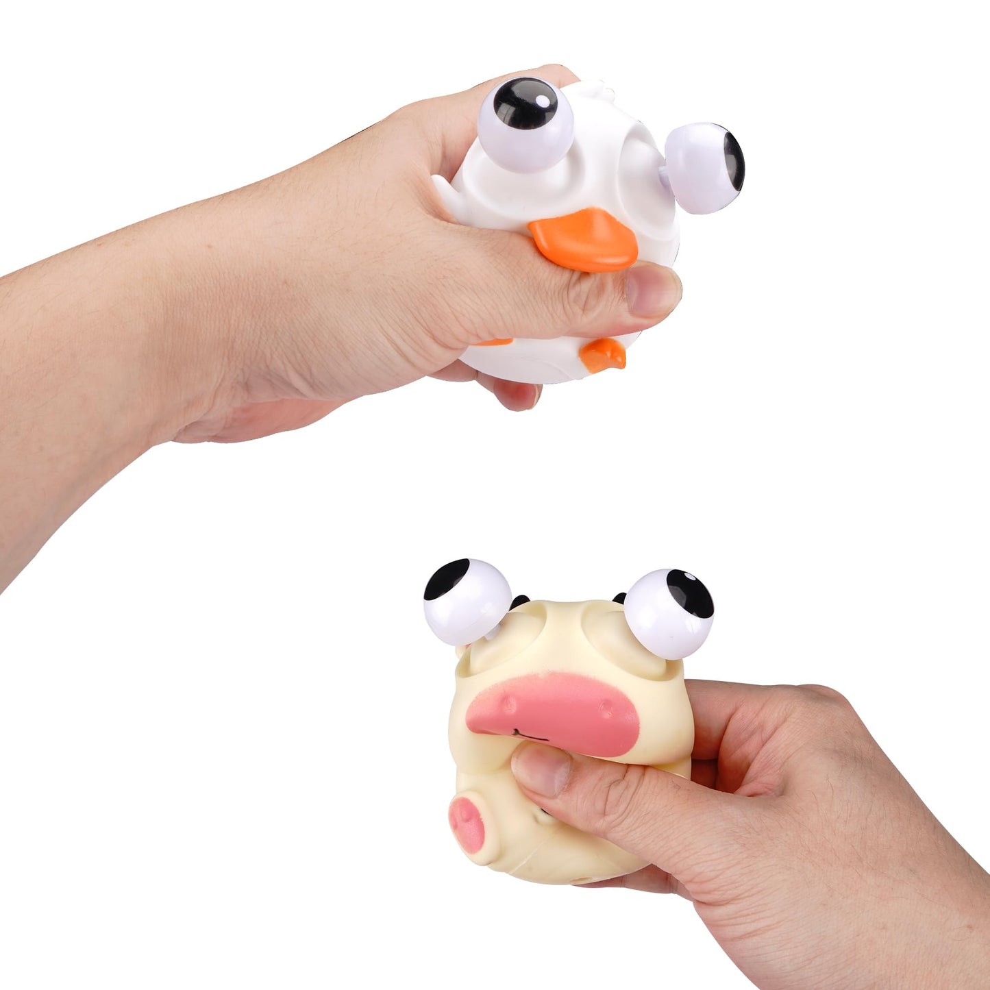 Sepco Animal Squeeze Toys With Pop Out Eyes Eye Popping Stress Relief Toy Balls Fun Fidget Gagdets For Kids Birthday Party Favor