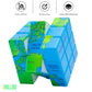 Magic Cube Puzzles Toys Classics Cube for Kids & Adults (World Map 3x3)