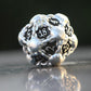 Dndwow Big Metal Skull D20 Dice Silver Black Skull Dice Bksh