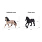 Uandme 8Pcs Big Horse Mare And Stallion Toy Figures, Plastic Horse Figurines, Horse Animal Toys For Girls And Boys, Horse Club Cake Topper Party Decoration