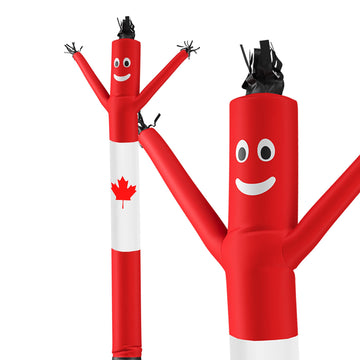 LookOurWay Air Dancers Inflatable Tube Man Attachment - 20 Feet Tall Wacky Waving Inflatable Dancing Tube Guy for Business Promotion (Blower Not Included) - Canadian Flag