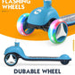 Toddler Scooter For Kids Ages 1-3/3-5/4-6 Years Old, 3 Wheels Foldable Kids Scooter For Age 6-10/8-12 With Adjustable Heights And Led Wheels(Blue Galaxy)