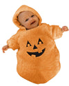 Boibokoko Baby Girl Boy Halloween Costumes Ghost Long Sleeve Hoodie Romper Jumpsuit Cute Baby Halloween Outfit (Orange, 0-3 Mont