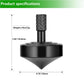 CHEETOP Stainless Steel Spinning Top  Precision Mini Desktop Gyroscope  Kill Time Reduce Stress ADHD Toys  Perfect Balance Gyro (Black Style 1)