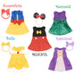 Sweet Dolly Baby Doll Accessories, 5 Doll Clothes, Mermaid Princess Dresses Outfits For 15 Inch To 18 Inch Dolls, 15 Inch Baby D