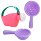 Biubee Bath Toys For Toddlers Age 1-3 - Small Baby Bath Tub Swimming Pool Water Table Toys, Soft Mold Free Water Toys Fun Tactile Training Newborn Gifts, Pink, 3Pack