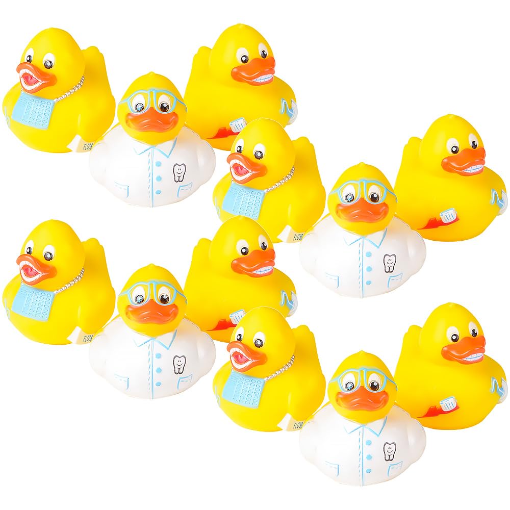2 Inch Dental Rubber Ducky (12 Piece)