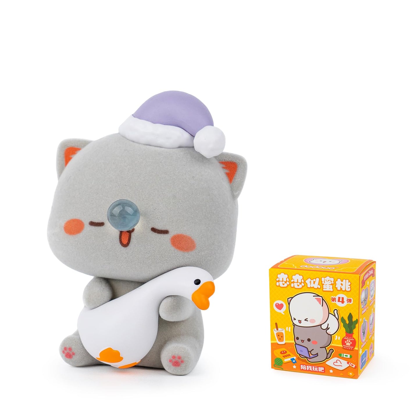 Beemai Mitao Cat Love Is Like A Peach Series 1Pc Blind Box Random Design Cute Figures Collectible Toys Birthday Gifts