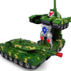 Vgrassp Kids Military Fighter Automatic Deformation Tank To Robot 2 In 1 Toy - 3D Lights And Music (Color And Design Asper Stock