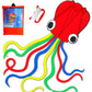 Honbo Soft Octopus Kite, Beginner Kids Kites Kites For Toddlers 3-5 Great Beach Kite, Summer Fun(Red)
