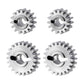 INJORA Stainless Steel 15/22T Overdrive and 13/24T Underdrive Portal Gears Set for 1/18 RC Crawler Redcat Ascent-18 Upgrade