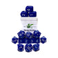 R4I Dice W/Arch'D4: Opaque - Dark Blue W/White (15)