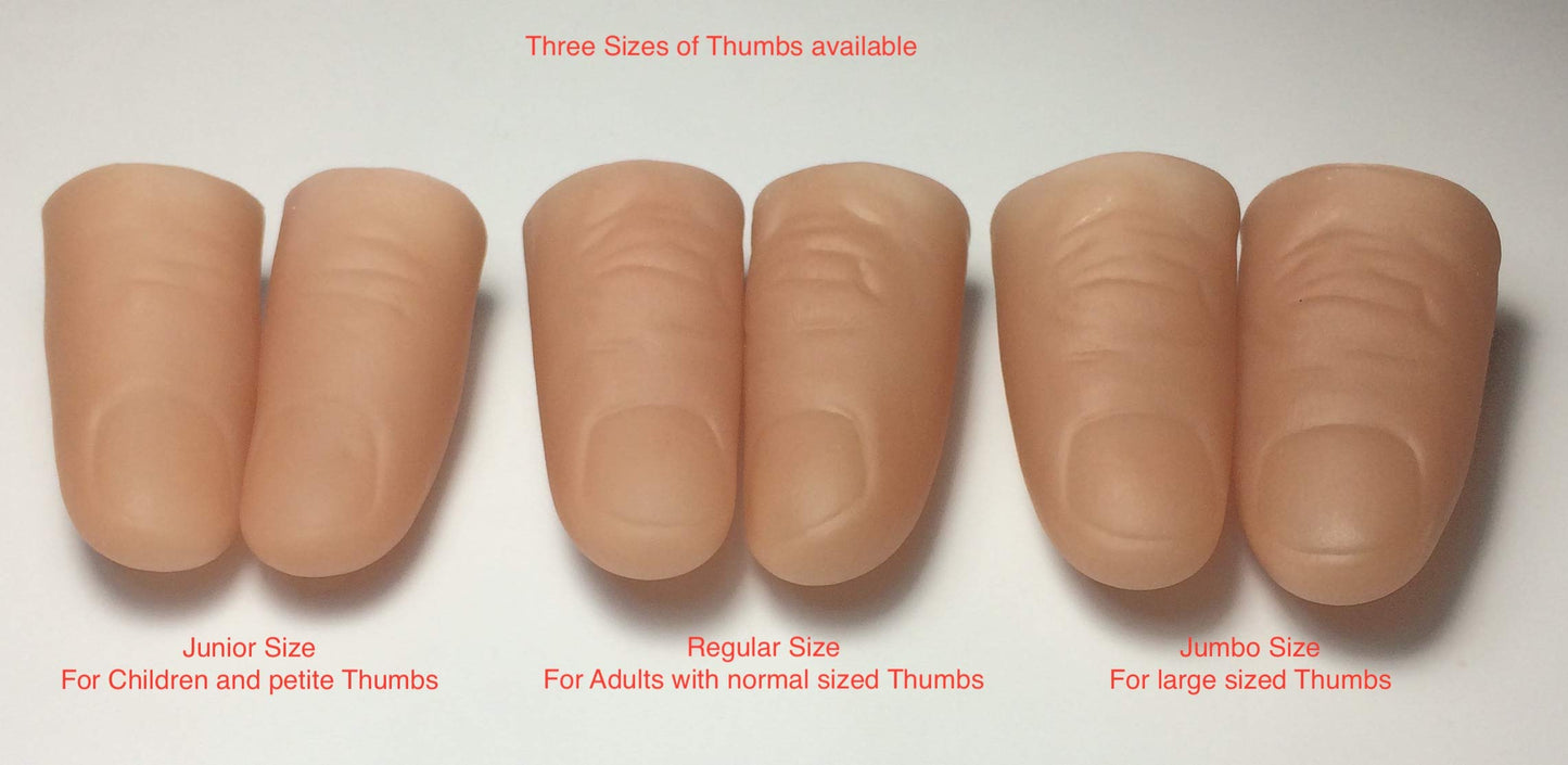 D'lite D'lites Regular Red Lightup Magic Thumbs Set - 2 Ultra Bright Illusions, Easy Tricks, Cardboard, Free Training Videos