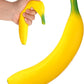 1 Pcs Banana Squishy, Banana Squeeze Fidget Toy, 18cm Big Squishy, Realistic Fruit Squishy , Stretchy Sensory Stress Toy, Anxiet