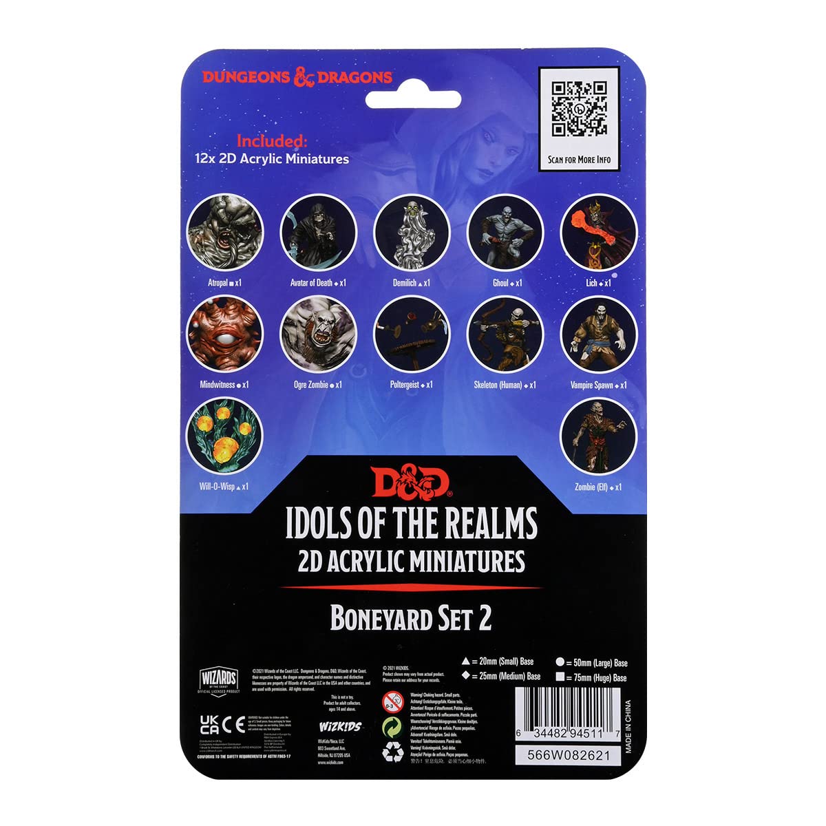 Wizkids D&D Idols Of The Realms: Boneyard - 2D Set 2