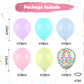 Pastel Balloons, Multicolor Macaron Balloons Latex Party Balloons, Baby Pink Blue Balloons Purple Yellow And Teal Balloons Rainb