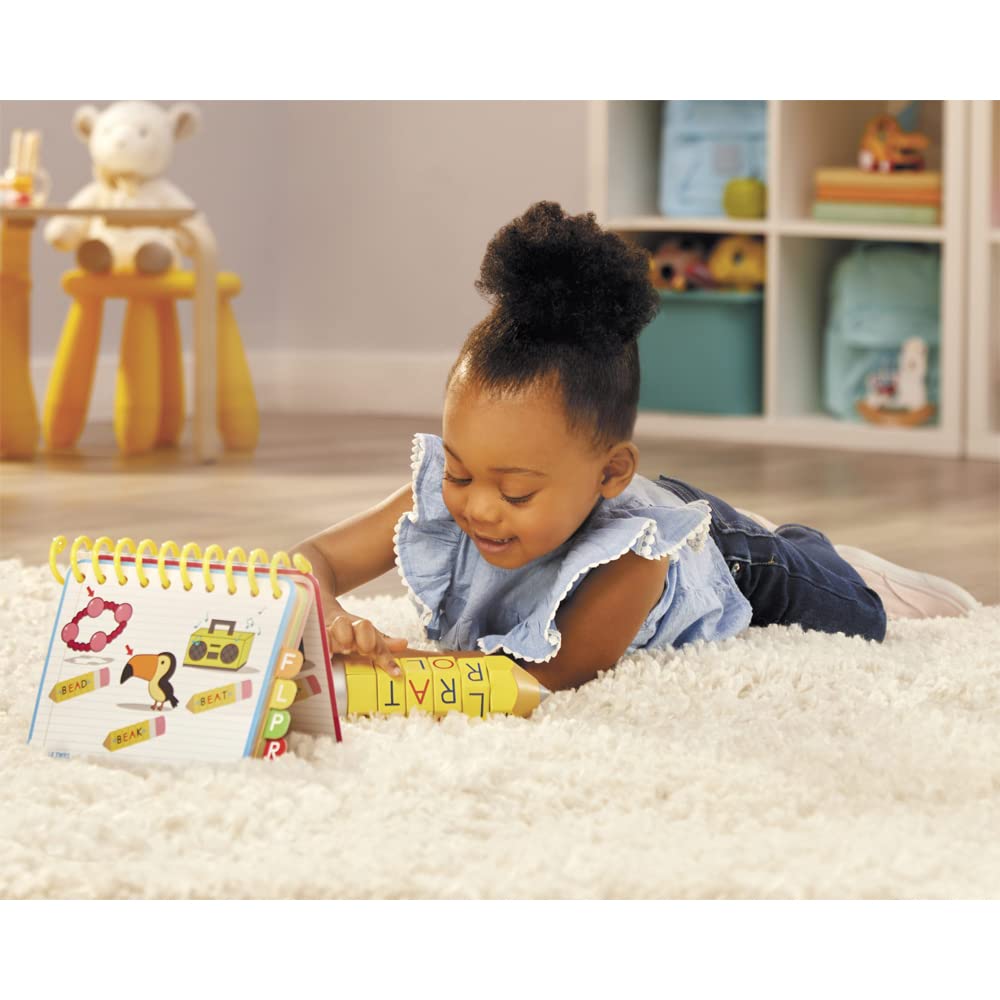 Little Tikes® Learn & Play™ 100 Words Spell & Spin Pencil, Letters, Spelling, Vocabulary, Phonetics, Alphabet, Sounds, Learning, Gift & Toy For Girls Boys Ages 3, 4, 5 Years Old