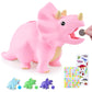 Pjdrllc Dinosaur Toys For Kids - Dinosaur Piggy Bank For Girls, Unbreakable Plastic Money Coin Bank, Great Gifts For Birthday, Easter, Christmas (Pink)