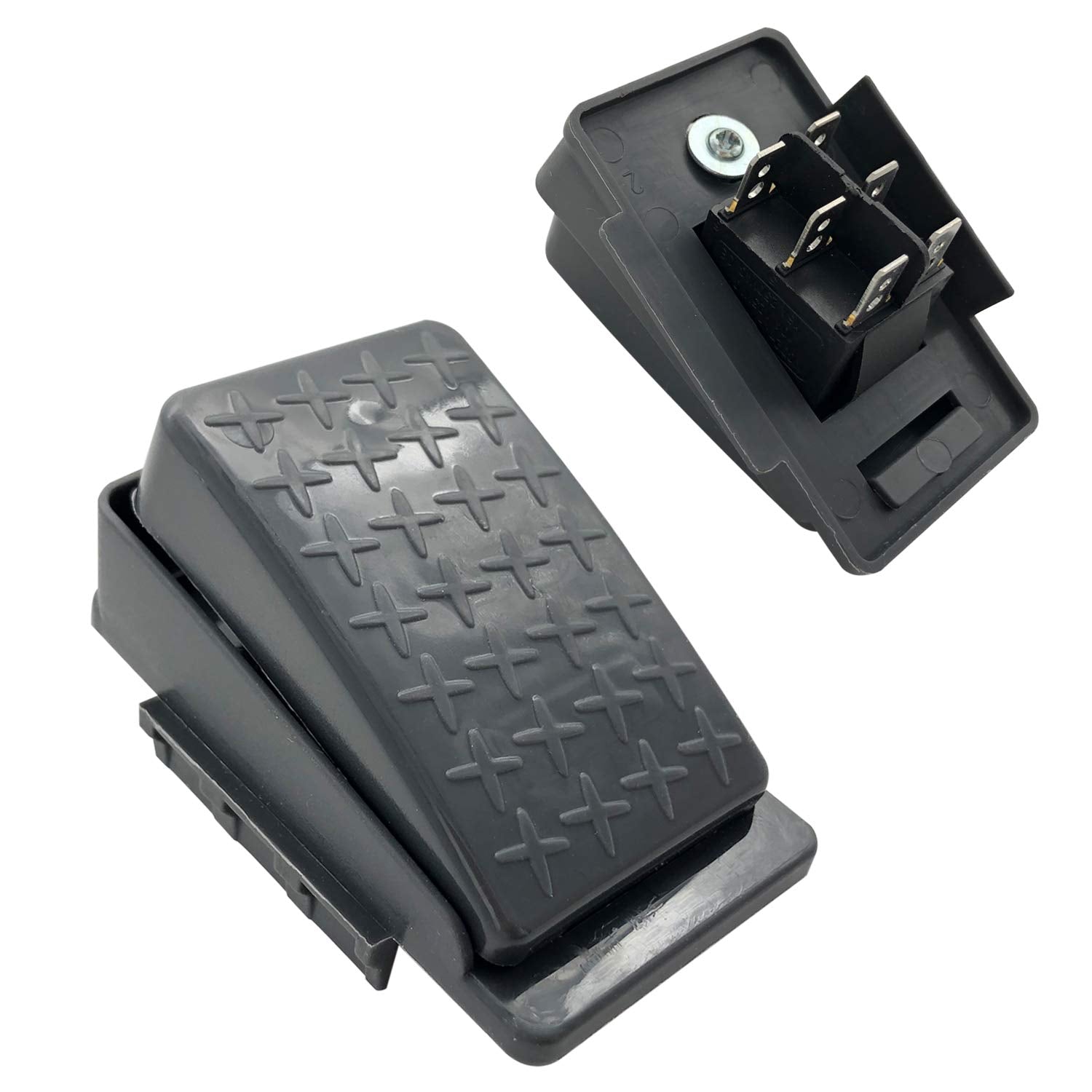 12Volt 6Volt Accelerator Foot Pedal Reset-Control Switch For Kids Ride On Cars, Children Electric Ride On Toys Replacement Parts Black 6-Pin Socket