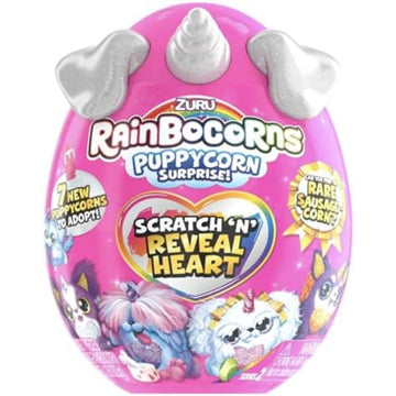 Rainbocorns Puppycorn Surprise Series 2 (Schnauzer) By Zuru, Collectible Plush Stuffed Animal, Surprise Egg, Scratch N Sniff Sticker, Color Mix Slime, Ages 3+ For Girls, Children