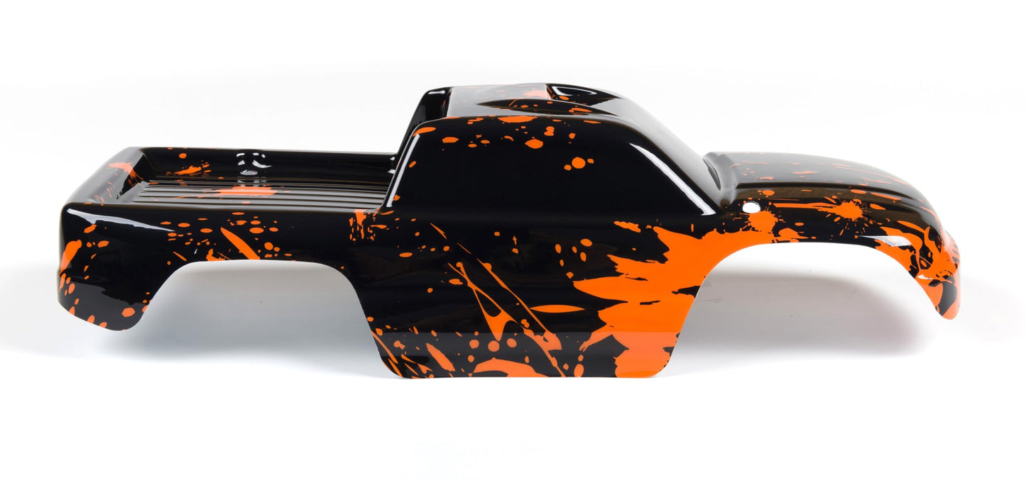 Summitlink Custom Body Compatible For 1/10 Scale Rc Car Or Truck (Truck Not Included) (Muddy Orange Over Black)