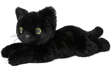 Black Cat Stuffed Animals, Microwavable Stuffed Animals Heating Pad For Cramps, Pain Stress Relief, Heatable & Coolable Lavender