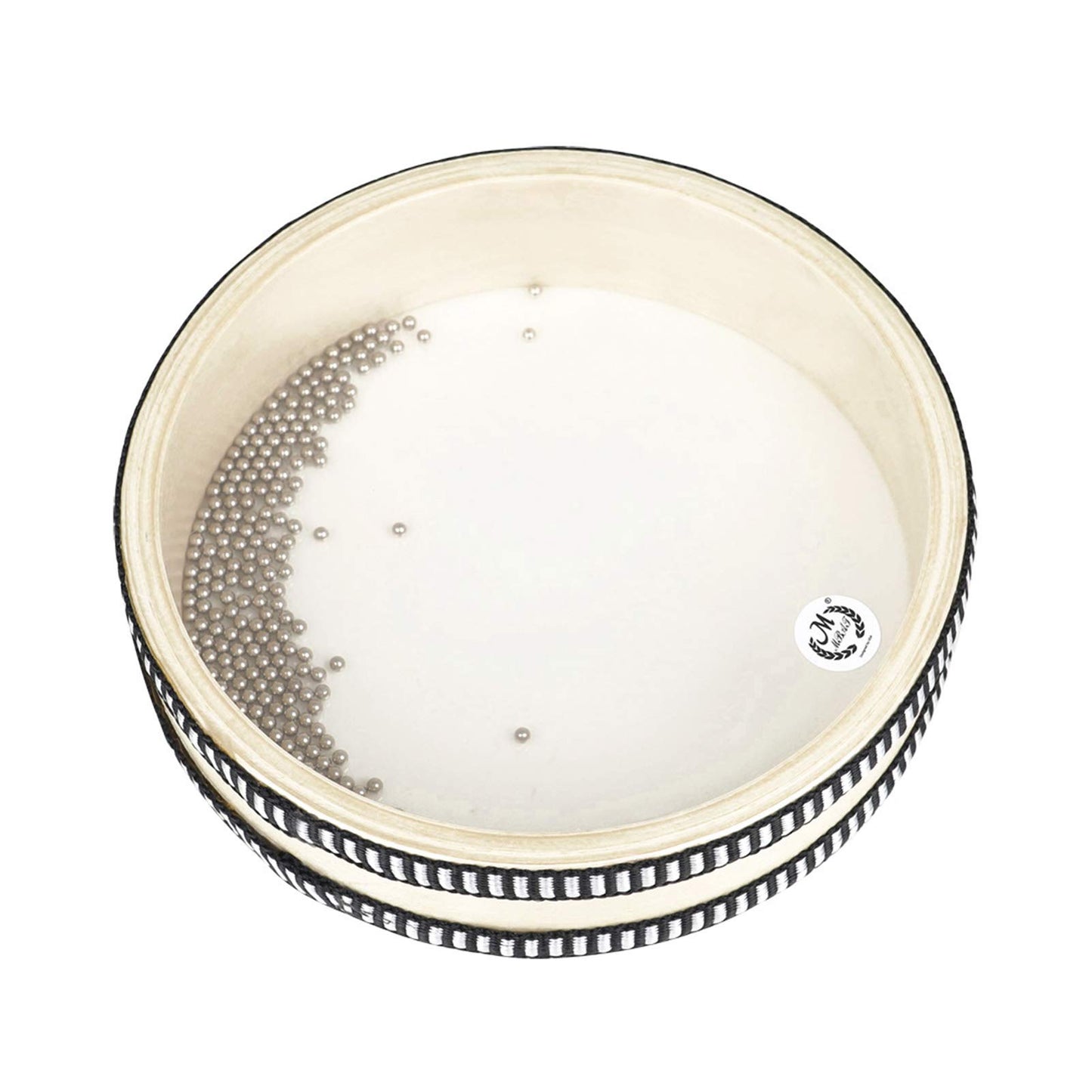Qingyuan 6Inch Transparent Wave Drum Natural Color Ocean Drum Early Educational Rcussion Instrument For Children Boys Girls
