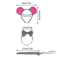 Jmkcoz Gray Mouse Costume Tutu Set  Mouse Ear Headband Bowtie Tail Tutu for Halloween Cosplay Party Dress Up Accessories