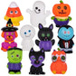 Artcreativity Assorted Halloween Rubber Characters For Kids, Pack Of 10, Variety Of Halloween Figures, Trick Or Treat Supplies, Goodie Bag Fillers, Party Favors, Halloween Themed Bathtub Toys