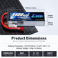 Zeee 3S Lipo Battery 5500mAh 11.1V 80C with Deans T Connector Soft Pack Battery for Airplane Helicopter F450 Quadcopter Car Truc