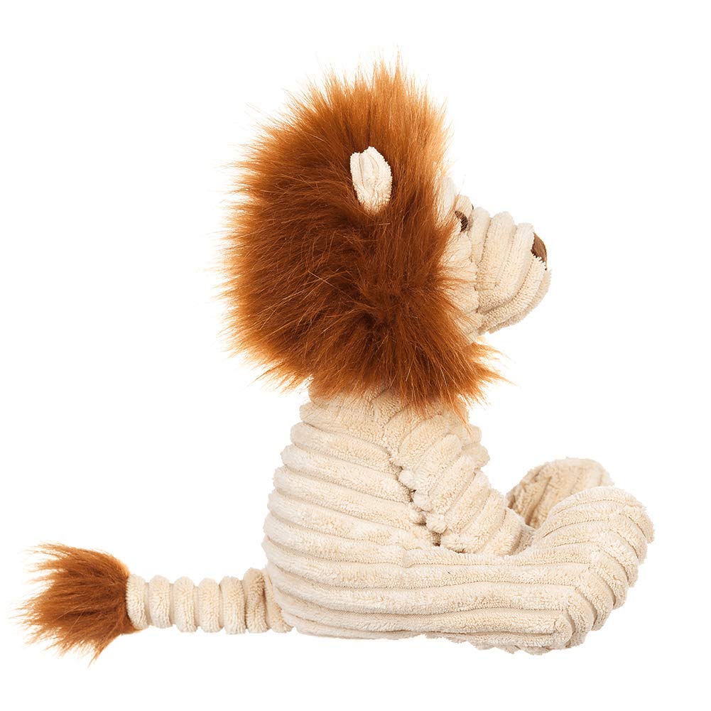 Apricot Lamb Toys Plush Corduroy Lion Stuffed Animal Soft Cuddly Perfect For Child (Corduroy Lion 8.5 Inches)