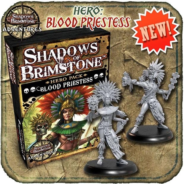 Generic Shadows of Brimstone Board Game - Blood Priestess Hero, Plastic