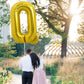 Toniful 40 Inch Large Gold Letter Q Balloons Helium Balloons,Foil Mylar Big Balloons For Birthday Party Anniversary Supplies Dec