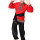 Boys 2 Piece Russian Dance Outfits Performance Costume Traditional Dancewear With Belt, Red, 150Cm