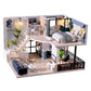 RHZN Miniature House Kit  Dollhouse Kit  Miniature Kit  DIY Mini House Building Kit for mature-themed Teen