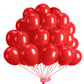 Emart 100Pcs Red Balloons 12 Inch With Ribbon, Latex Helium Quaility For Birthday, Wedding, Baby Shower, Graduation, Christmas Decor