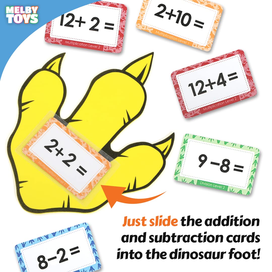 Dino Stomp Addition And Subtraction Games I Math Games For Kindergarten I Math Toys For Kids 5-7 I Addition And Subtraction Flashcards I Addition Games I Educational Kids Games