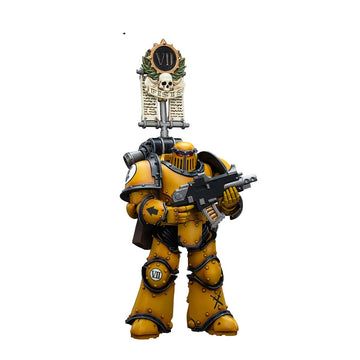 Joytoy Warhammer Sons Of Horus 1/18 Imperial Fists Legion Mkiii Tactical Squad Legionary With Legion Vexilla 4.8In Action Figure